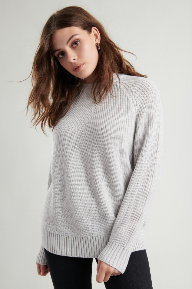 Crew Neck Tunic Sweater