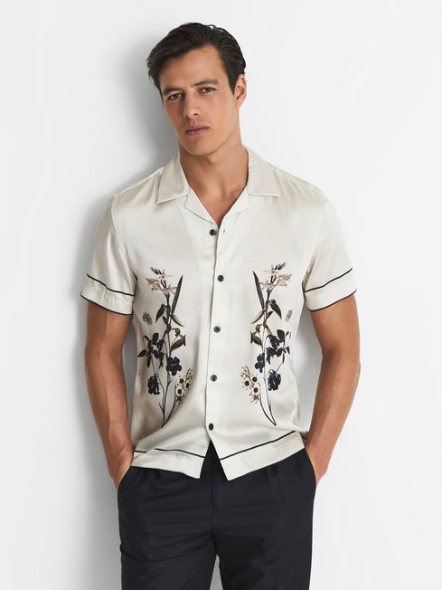 Cuban Collar Floral Shirt