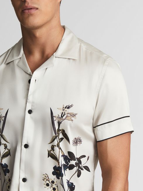 Cuban Collar Floral Shirt - Image 2