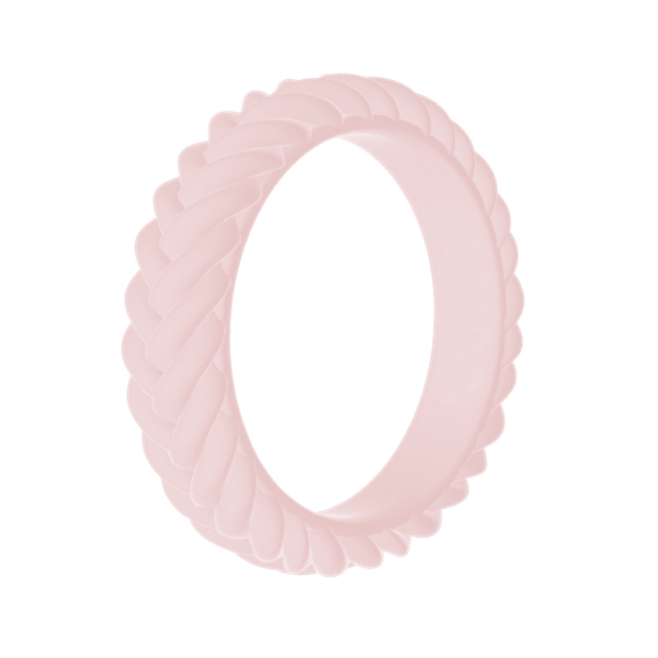 Customize Stackable Twist Silicone Ring