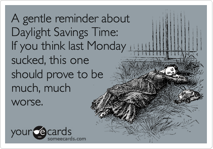 Daylight savings time funny