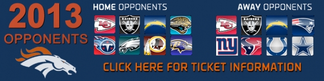 Denver Broncos 2013 Regular Season Schedule released