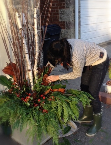 DIY Christmas Planters