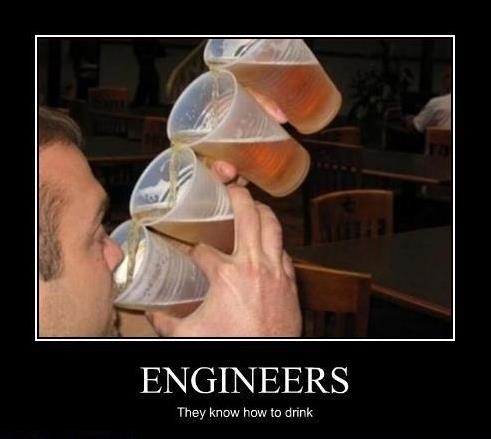 Engineers do drink the most! 