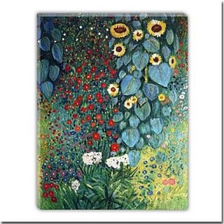 Farm Garden With Flowers Oil Painting by Gustav Klimt Free Shipping