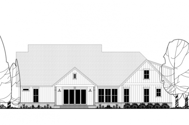 Four Bedroom Open Concept Farmhouse Plan With Wrapped Porch - Image 2