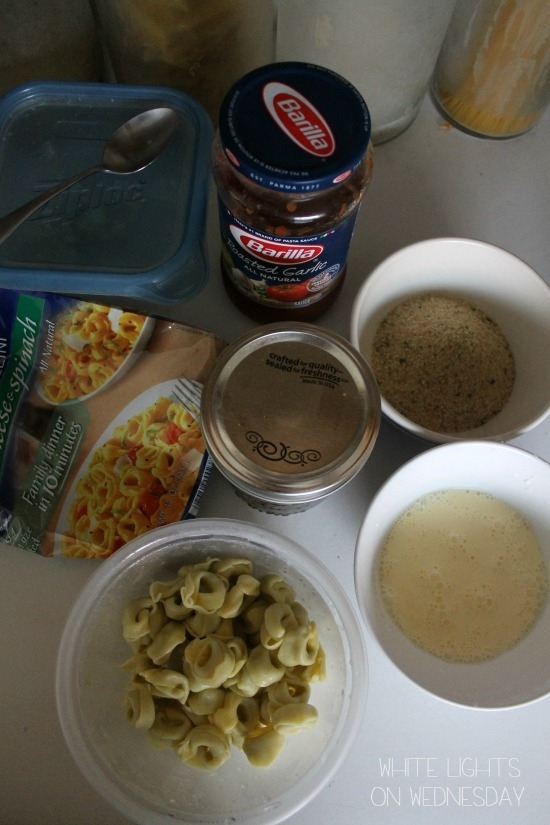 Fried Tortellini with Roasted Garlic Tomato Sauce & Pesto Oil - Image 2