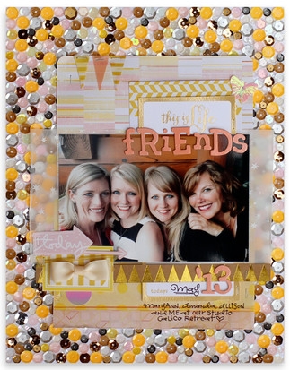 Friends scrapbook layout