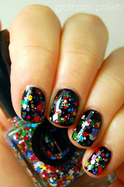 Glitter nail polish