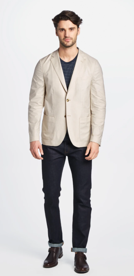 Graham Cotton Linen Stretch Blazer