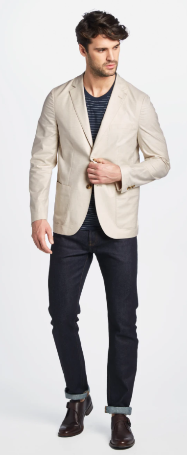 Graham Cotton Linen Stretch Blazer - Image 3