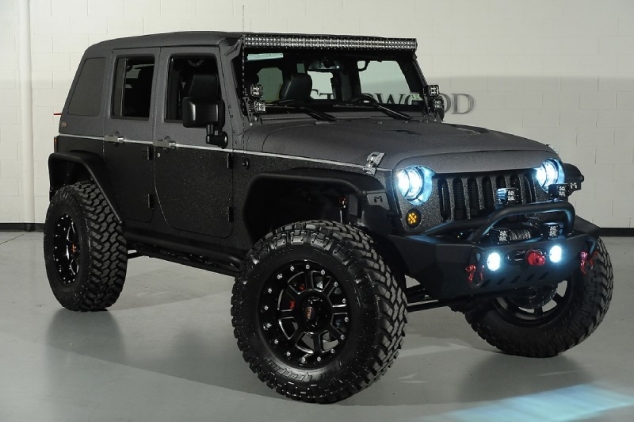 Grey on Black Starwood Custom Wrangler SEMA Build - FaveThing.com