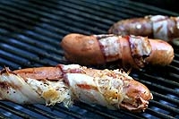 Grilled Bacon-Wrapped Stuffed Hotdogs - Image 2