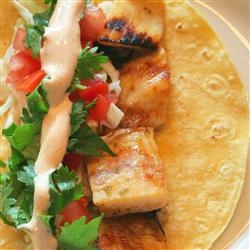 Grilled Fish Tacos with Chipotle-Lime Dressing