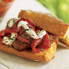 Grilled Sausages & Tuscan Bread