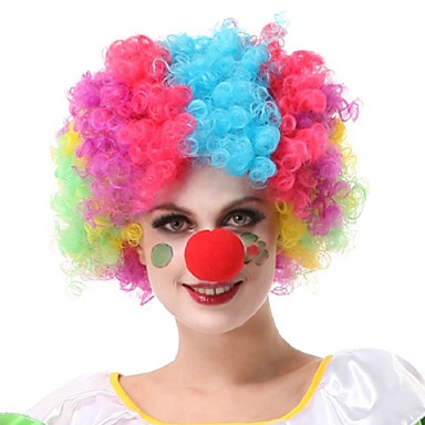 High Quality Capless Synthetic Colorful Party Wigs(Colors Random)