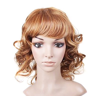 High Quality Capless Synthetic Medium Long Wavy Wig