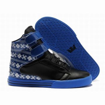 high tops supra tk society black royal blue pattern footwear 