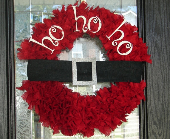 Ho Ho Ho Christmas Wreath