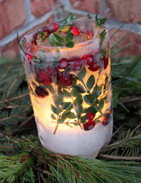 Holiday Ice Lanterns