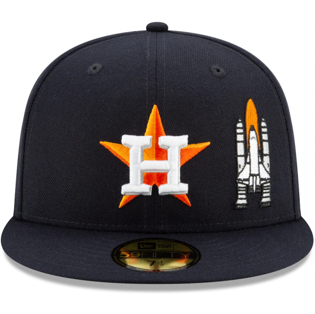 Houston Astros New Era Team Fitted Hat - Image 2