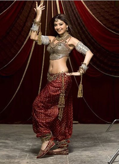 Indo Western Red Shimmer and Chanderi Dress