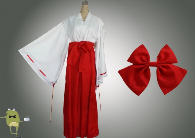Inuyasha Kikyo Cosplay Costume Outfit for Sale