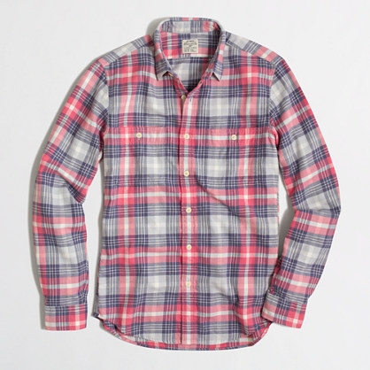 J Crew slim flannel workshirt