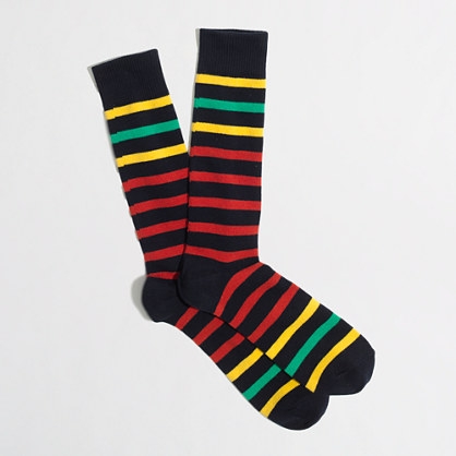 J Crew Stripe Socks