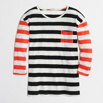 J Crew striped pocket shirt