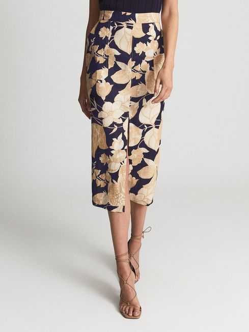 Jackson Printed Pencil Skirt - Image 2