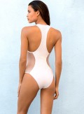 Joan Smalls Zip-Up Front One Piece Swimsuit - Image 2