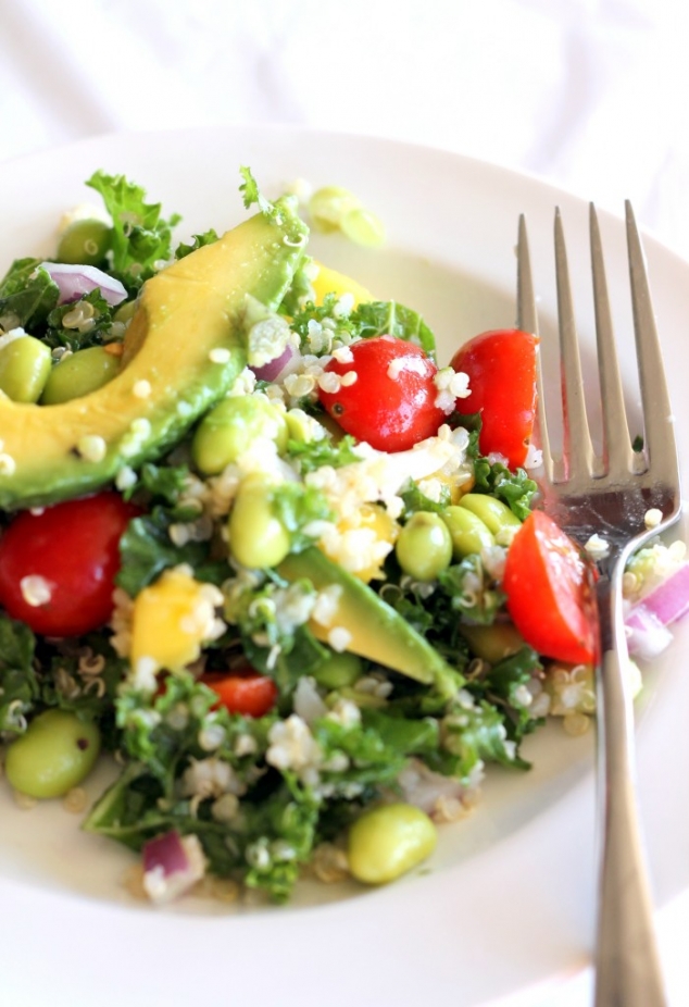 Kale, Edamame, & Quinoa Salad with Lemon Vinaigrette - Image 3