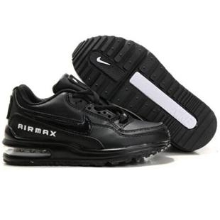 Kids Nike Air Max LTD Black Black White Shoes