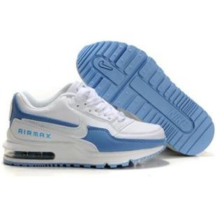  Kids Nike Air Max LTD White Blue White Shoes