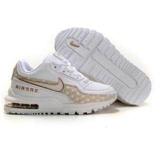Kids Nike Air Max LTD White Gold White Shoes