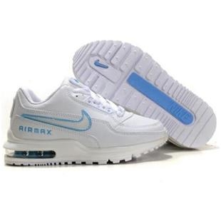 Kids Nike Air Max LTD White White Blue Shoes