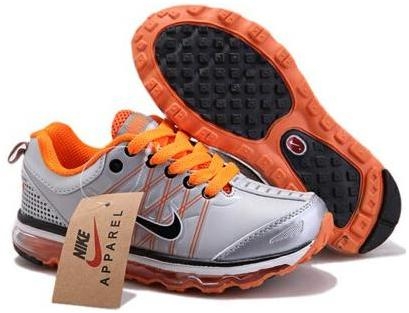 Kids Nike Air Max Silver Orange Shoes