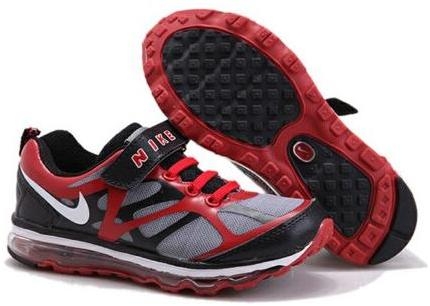 red and black nikes kids