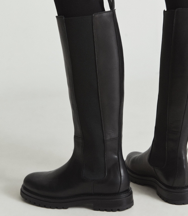 Knee High Leather Boots - Image 3