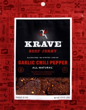 Krave - garlic chili pepper gourmet beef jerky