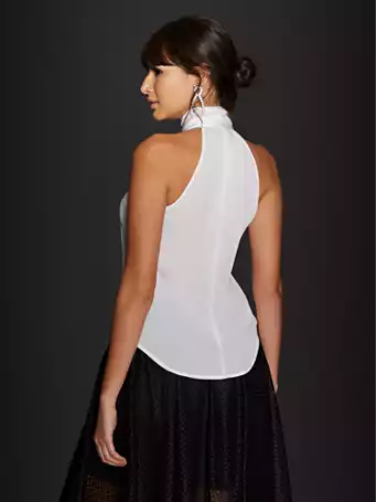 Lace Halter Blouse - Image 2