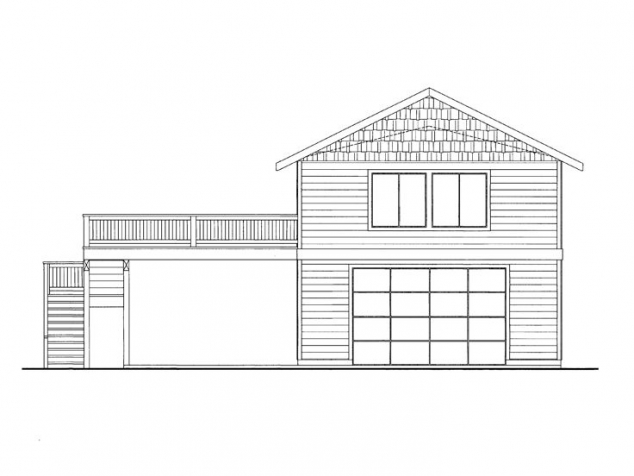 Large 4 Car Garage Apartment With Double Carport Along Side