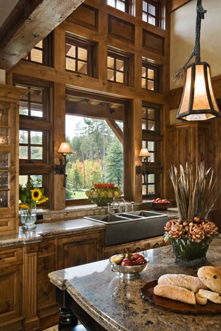 Large window over kitchen sink