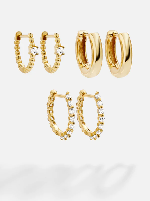 Lauren 18K Gold Earring Set - Image 2