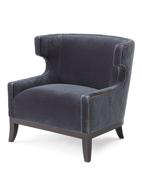 Lennox Diamond Tufted Accent Chair - Image 3