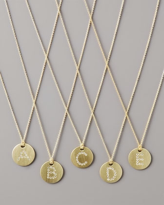 Letter Medallion Necklace 