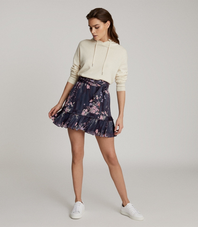 Liza Floral Printed Mini Skirt