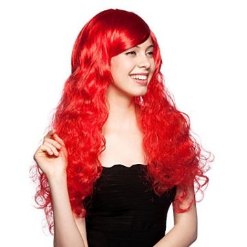 Long Capless Heat-resistant Fashion Costume Party Wig