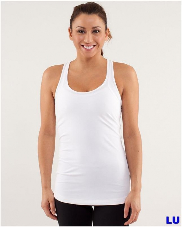 Cool Racerback Tank lululemon Cool Racerback Tank White - FaveThing.com